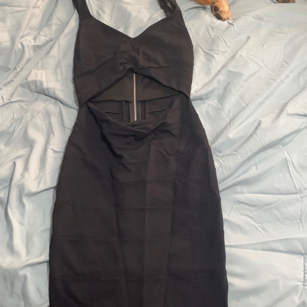 Black cocktail dress